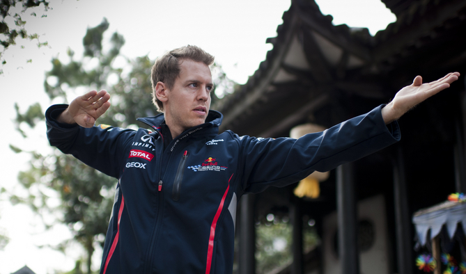 Sebastian Vettel Films Martials Arts Movie in China