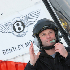 New Bentley Continental V8 Helicoptered into Munich