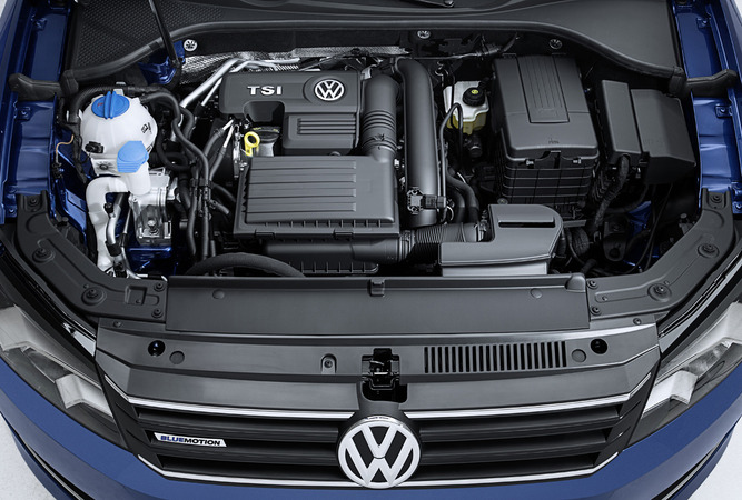 O motor pertence à família EA211 da VW e está equipado com sistemas de desativação de cilindros e stop/start