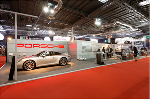 Stand Porsche, Salon Rétromobile 2012