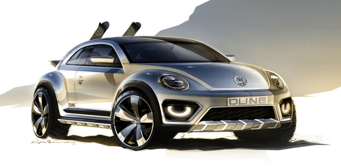 O Beetle Dune Concept imagina uma versão todo-o-terreno do Beetle