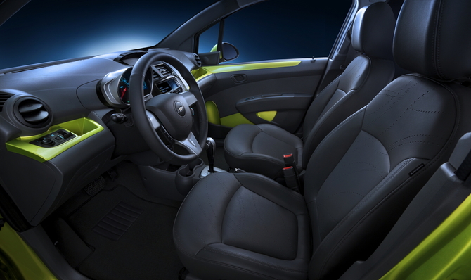 Chevy Spark Offers Inexpensive City Car with Motorcycle-tinged Interior