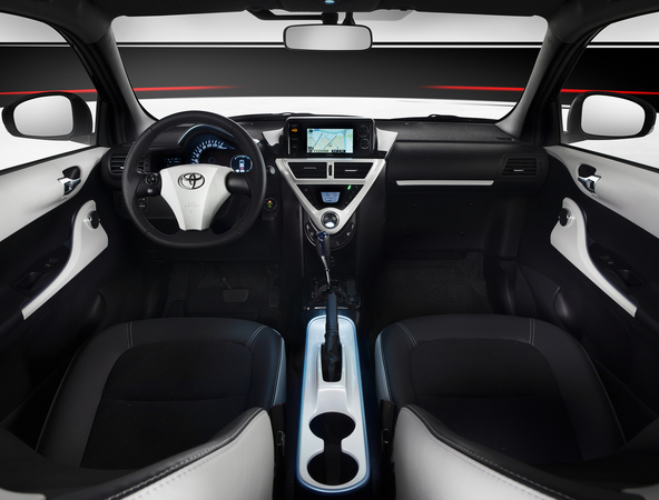 The interior is unique to the iQ EV