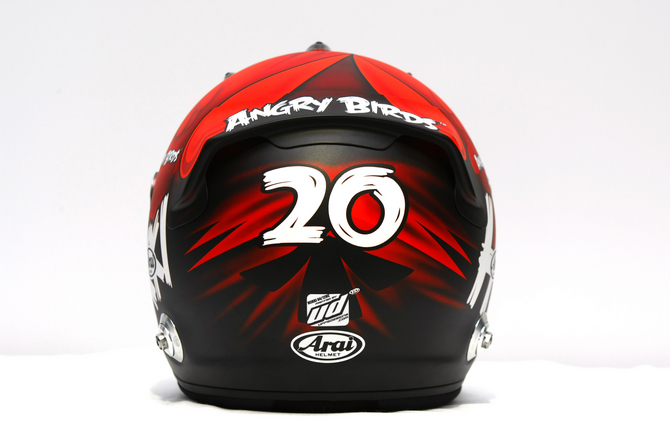 Heikki Kovalainen Will Run Angry Birds Helmet as Part of Sponsorship Deal