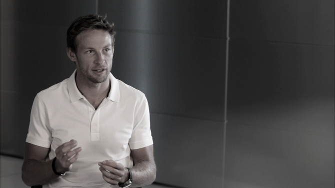 Jenson Button appears in a promotional video made for the car