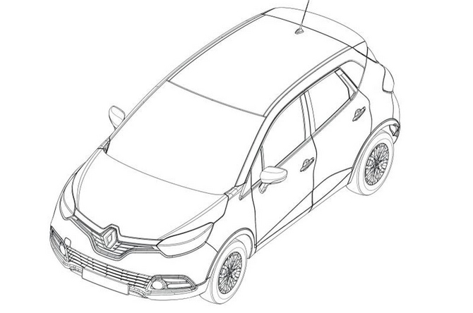 The image is very similar to this patent image of the Captur