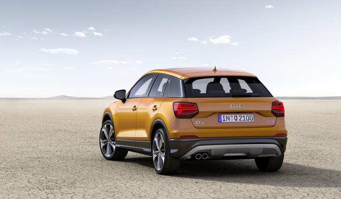 With just 1205kg, the SUV is smaller than the A3 Sportback