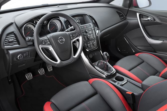 Inside the cars have optional leather seats with red trim