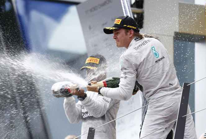 Rosberg is leading the Drivers' Championship Standings