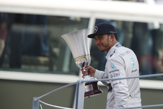 Hamilton took his sixth win of the season