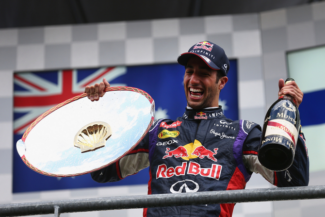 Ricciardo has already won three races on his debut Red Bull season