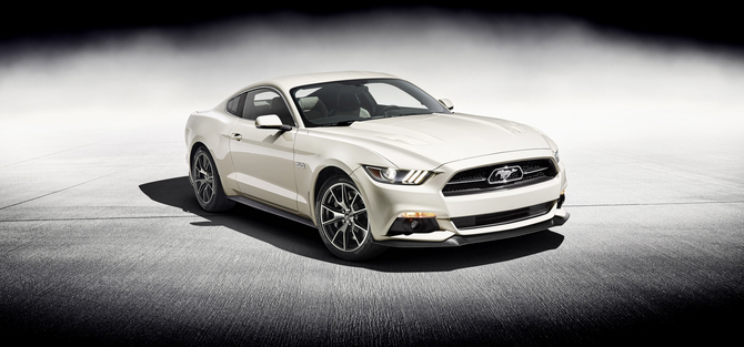 The Mustang 50 Year Limited Edition also gets a unique logo to mark the uniqueness of this edition