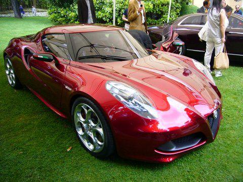 Alfa Romeo 4C Concept &agrave; Villa d&#39;Este