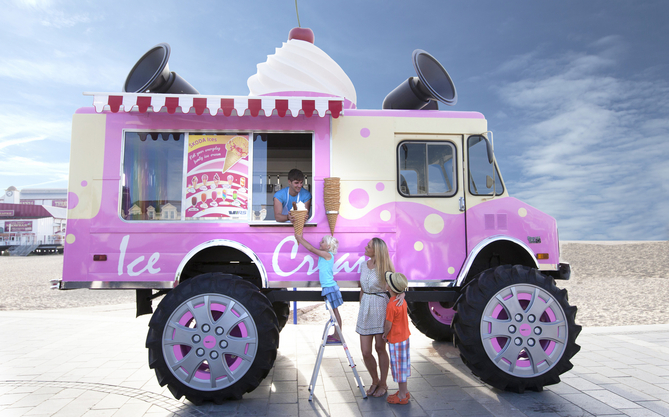 The N-ICE is a 21ft-tall ice cream truck that will be touring the UK