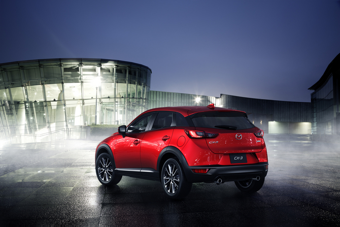 Visually, the CX-3 turns out to be a combination of the new Mazda 2 and CX-5