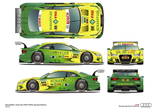 Audi Reveals 2012 A5 DTM Liveries from Red Bull, Playboy, Autotest and More