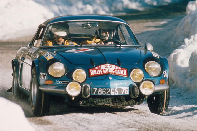 Renault is bringing an A110 that just raced in the Rallye Monte-Carlo Historique