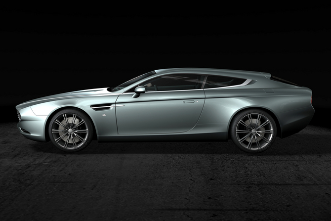 The exclusive Aston Martin has quite bold lines and creates some surprise with its new shapes and silhouette