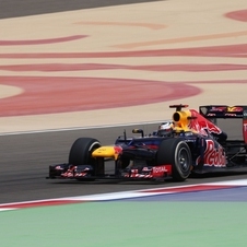 Vettel during qualifying in Bahrain