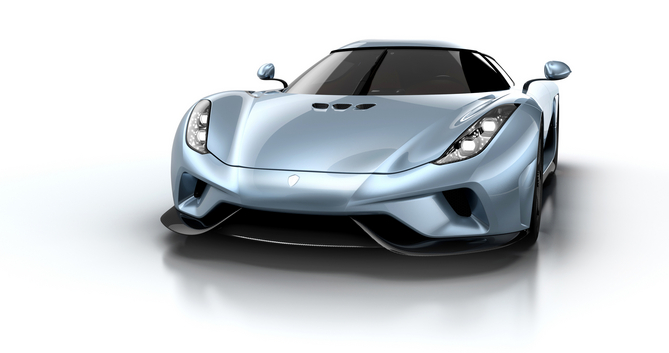 O Regera é o primeiro híbrido criado pela Koenigsegg e apresenta uma potência combinada impressionante de 1806cv