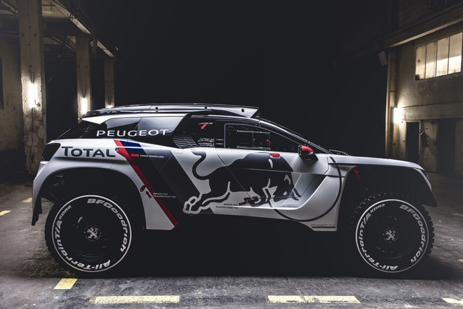 Tuned by Peugeot Sport the 3.0-litre twin-turbo V6 diesel that will be fitted in the 3008 DKR will have an output cut by 20h