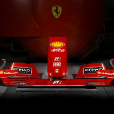 The nose cone is from a Ferrari F60