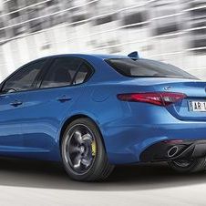 The Giulia Veloce is distinguished by a more sporty exterior and interior design