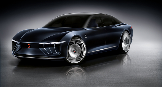 Italdesign Giugiaro describes the vehicle as a future autonomous luxury electric sedan Audi-style