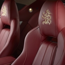 Gold dragons are also embroidered into the headrests