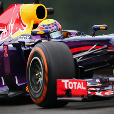 Vettel had tire problems during the second practice session