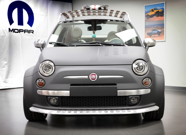 The Fiat 500 Beach Comber shows Mopar's widebody kit for the 500