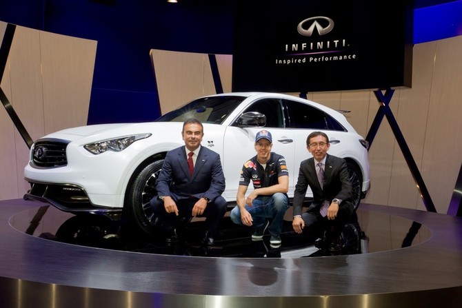 Infiniti and Nissan have been courting Red Bull more and more over the past years