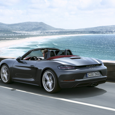 The 718 Boxster can reach 100km/h in 4.7 seconds while the 718 Boxster S reaches the mark in 4.2 seconds