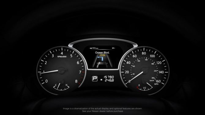 Nissan Releases Final Teaser for Altima Showing Car and Instrument Panel