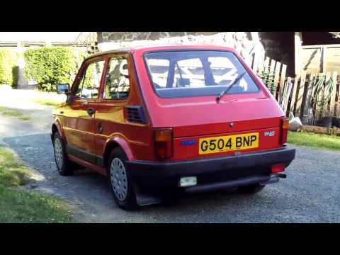 Fiat 126 BIS interior, exterior, start up & driving!